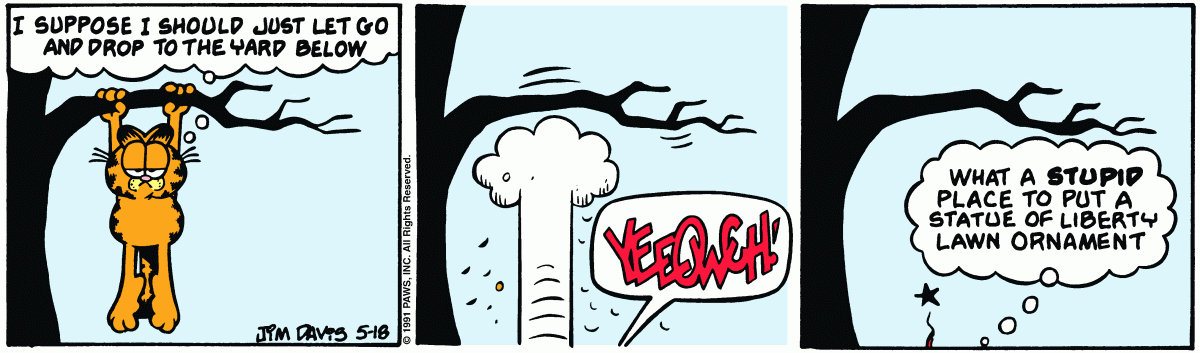Garfield, May 18, 1991