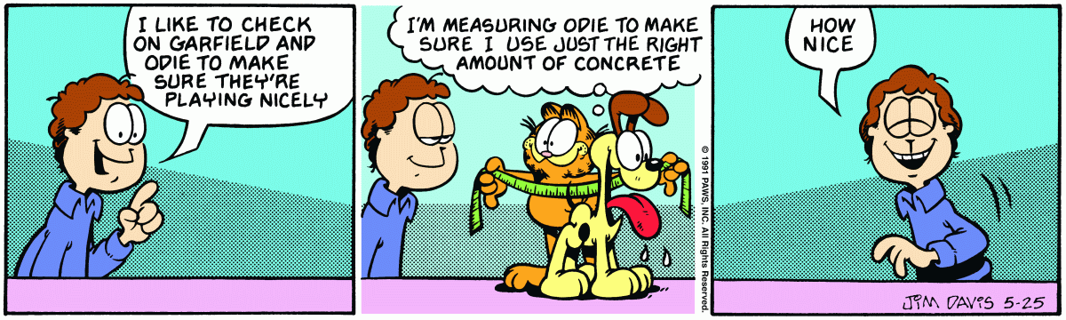 Garfield, May 25, 1991