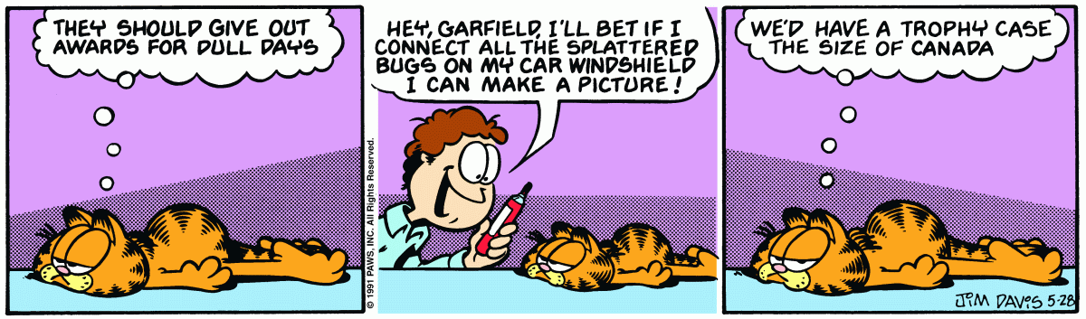 Garfield, May 28, 1991