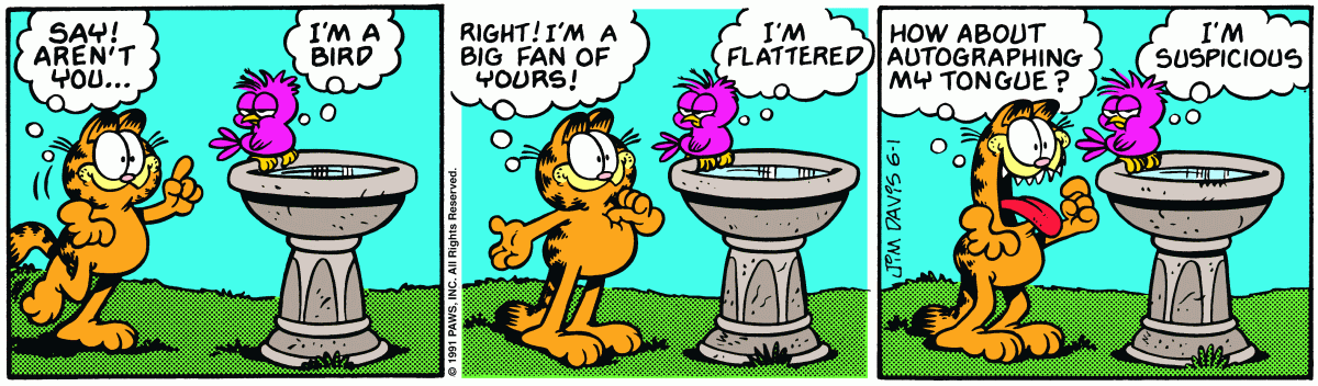 Garfield, June 1, 1991
