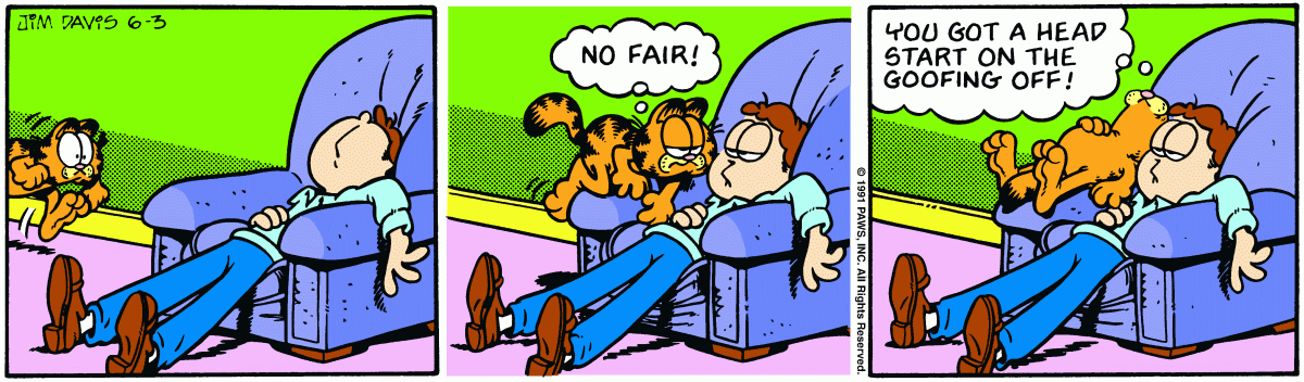 Garfield, June 3, 1991