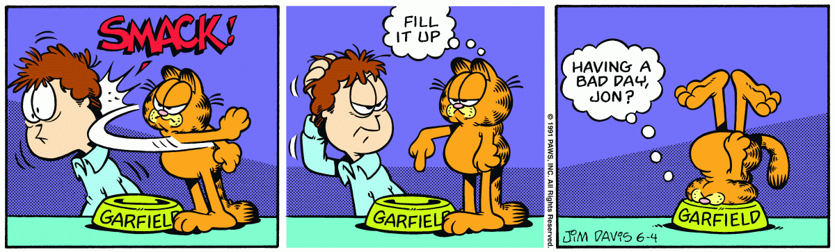 Garfield, June 4, 1991
