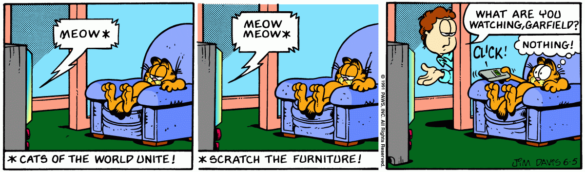 Garfield, June 5, 1991