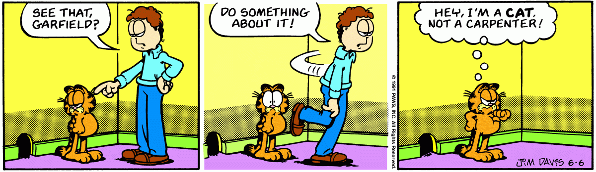 Garfield, June 6, 1991