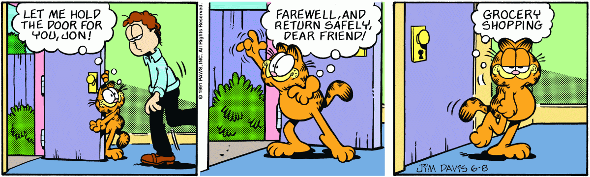 Garfield, June 8, 1991