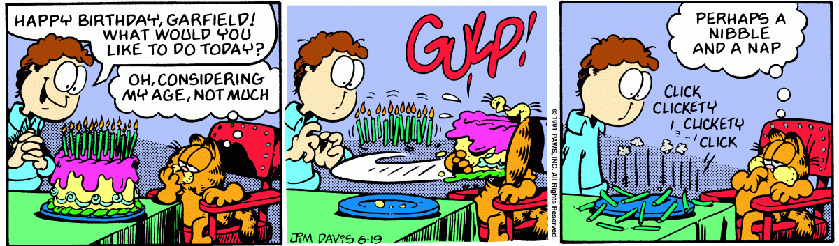 Garfield, June 19, 1991