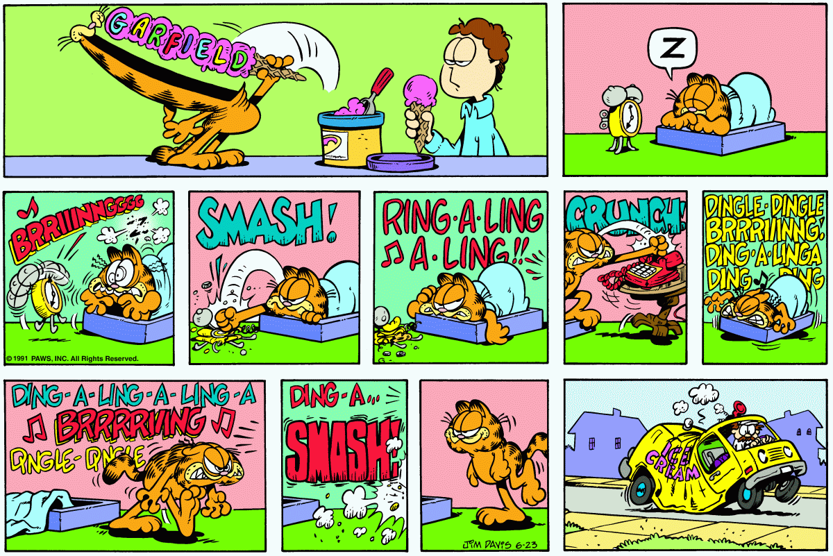 Garfield, June 23, 1991