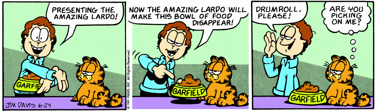 Garfield, June 24, 1991