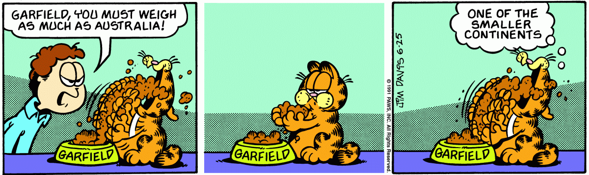 Garfield, June 25, 1991