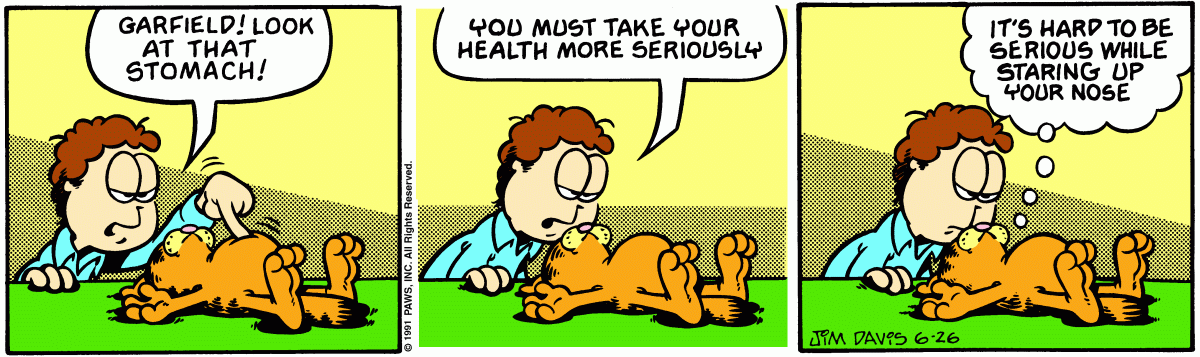 Garfield, June 26, 1991