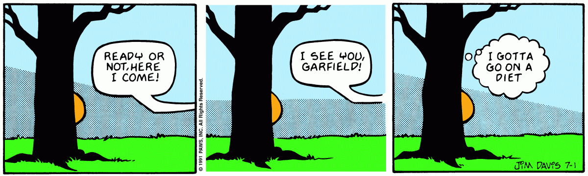 Garfield, July 1, 1991