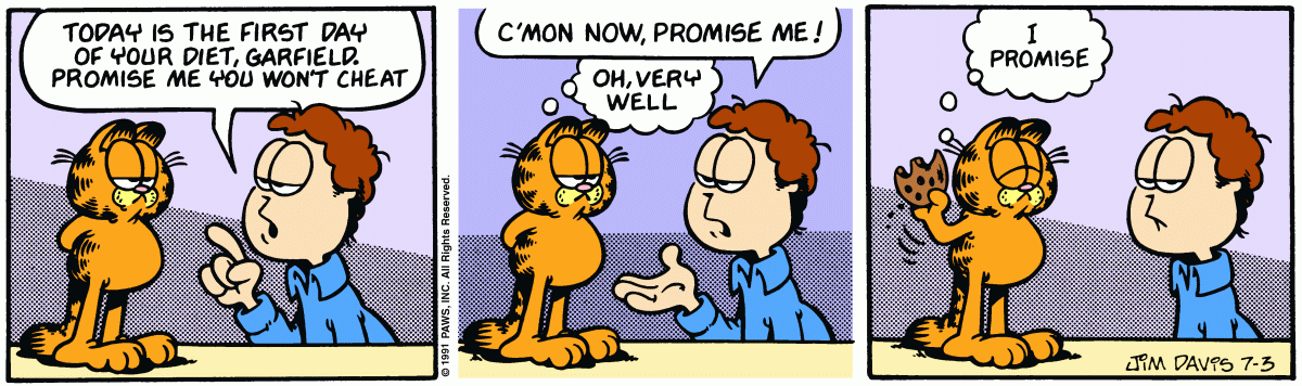 Garfield, July 3, 1991