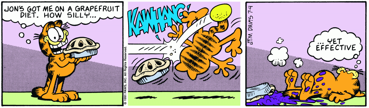 Garfield, July 4, 1991