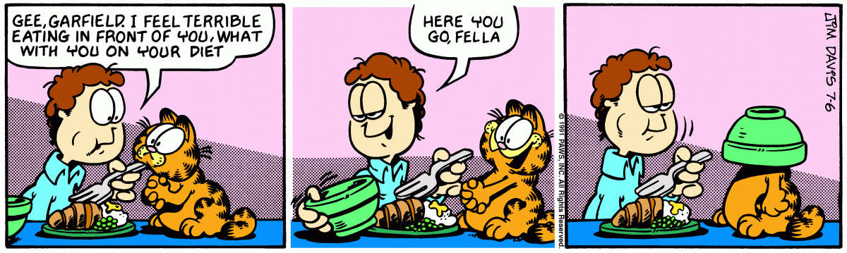 Garfield, July 6, 1991