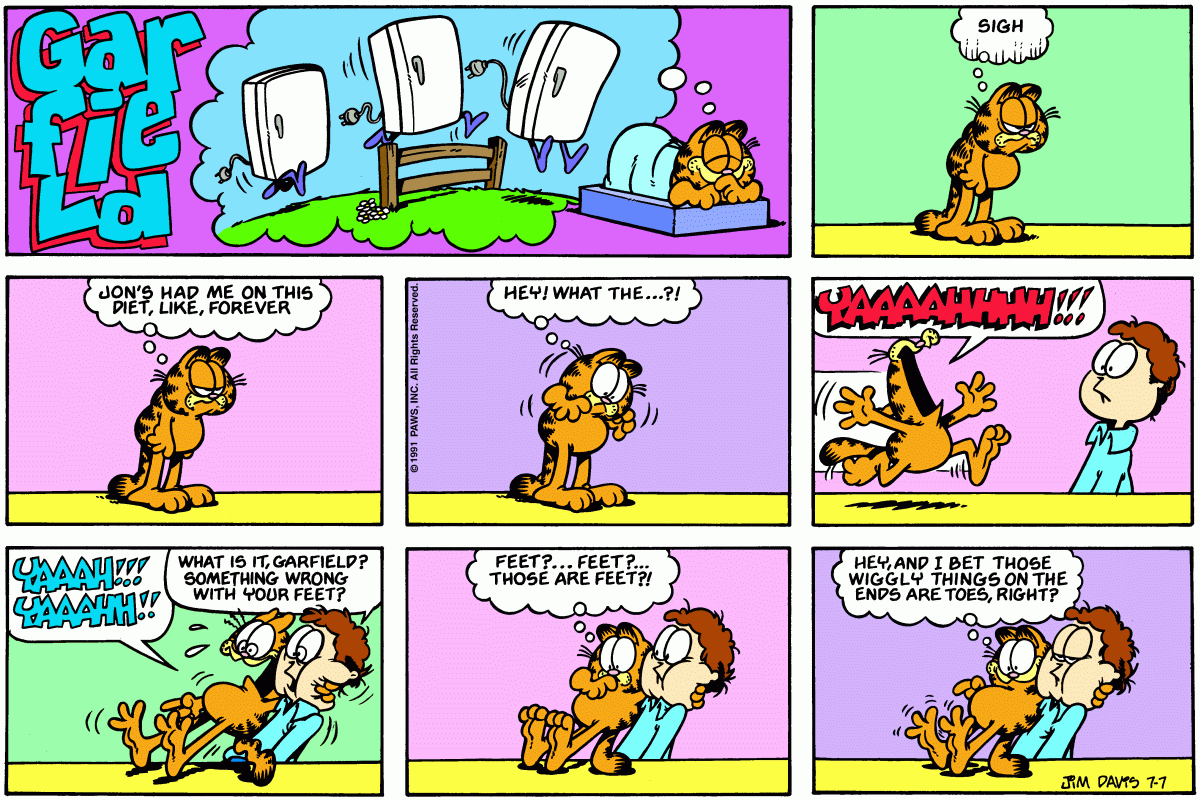 Garfield, July 7, 1991