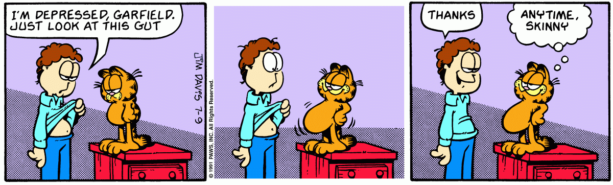Garfield, July 9, 1991