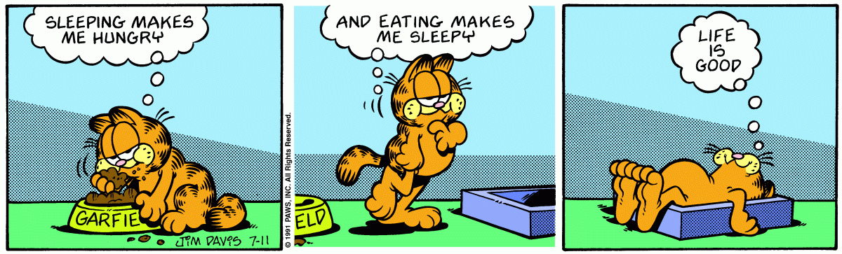 Garfield, July 11, 1991