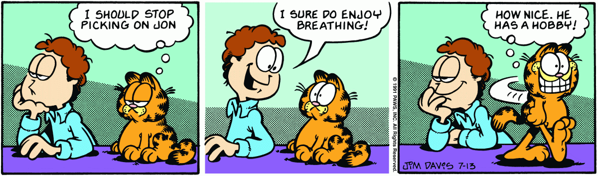 Garfield, July 13, 1991