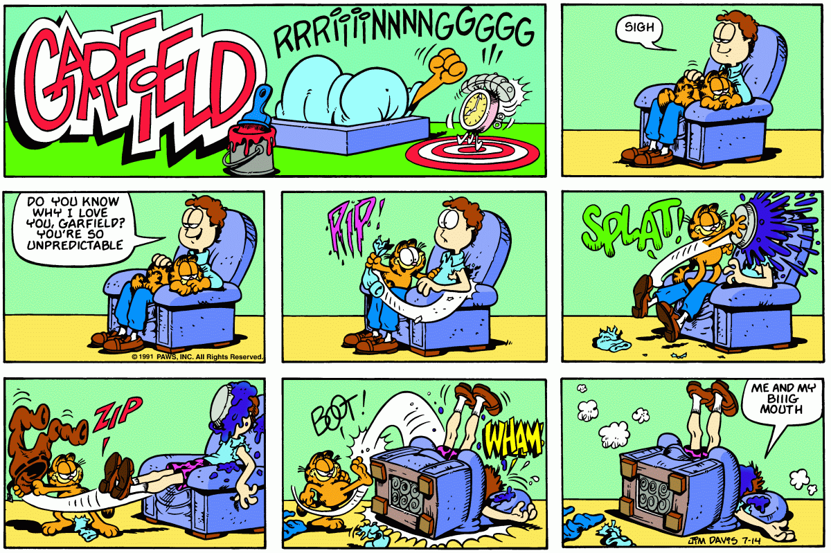Garfield, July 14, 1991