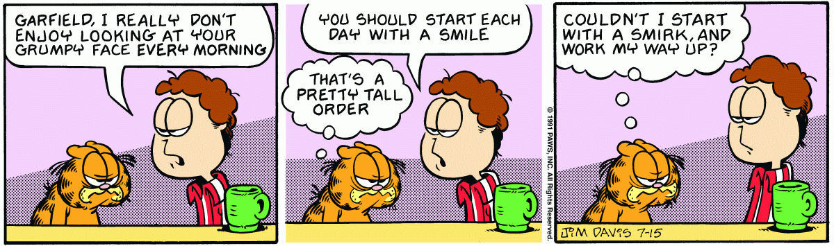 Garfield, July 15, 1991