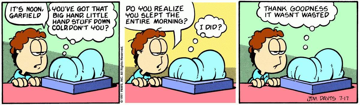 Garfield, July 17, 1991