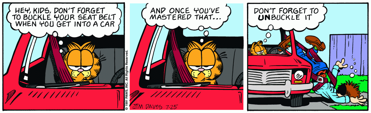 Garfield, July 25, 1991