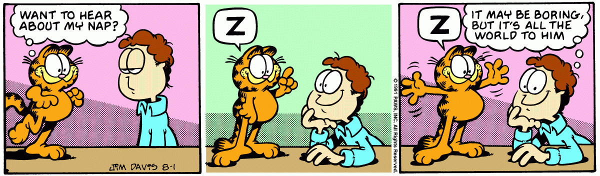 Garfield, August 1, 1991