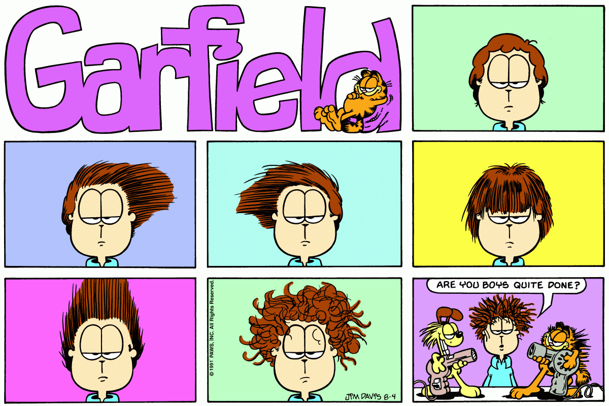 Garfield, August 4, 1991