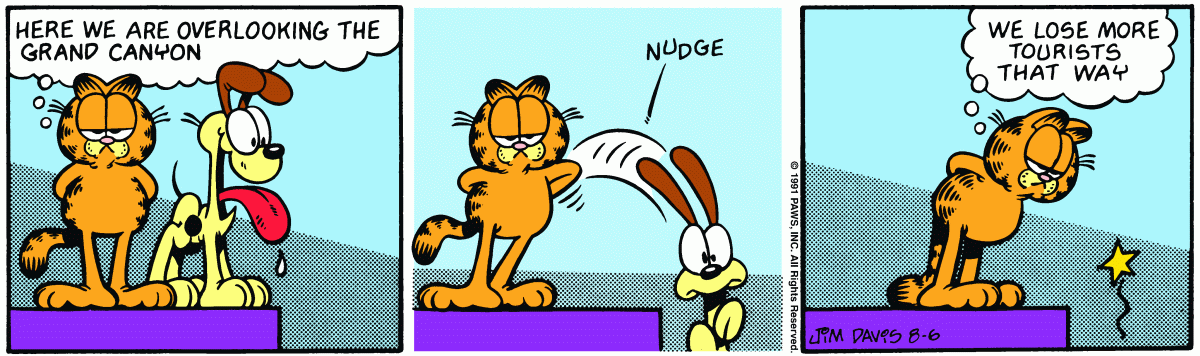 Garfield, August 6, 1991