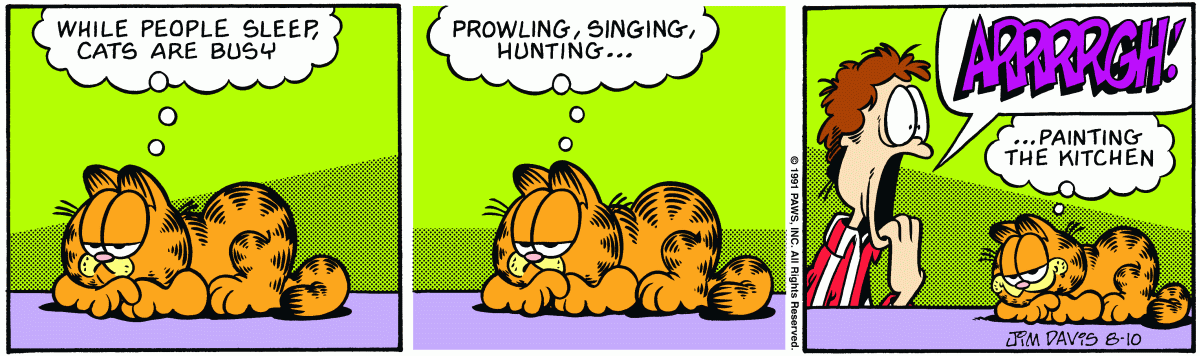 Garfield, August 10, 1991