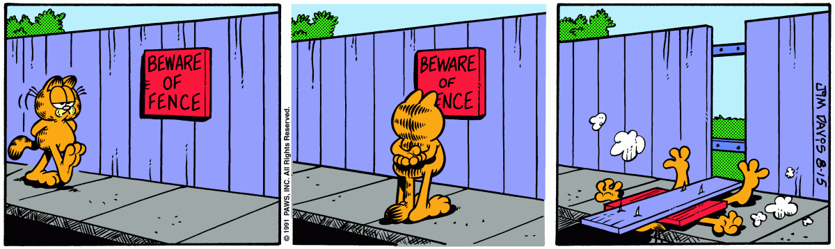 Garfield, August 15, 1991