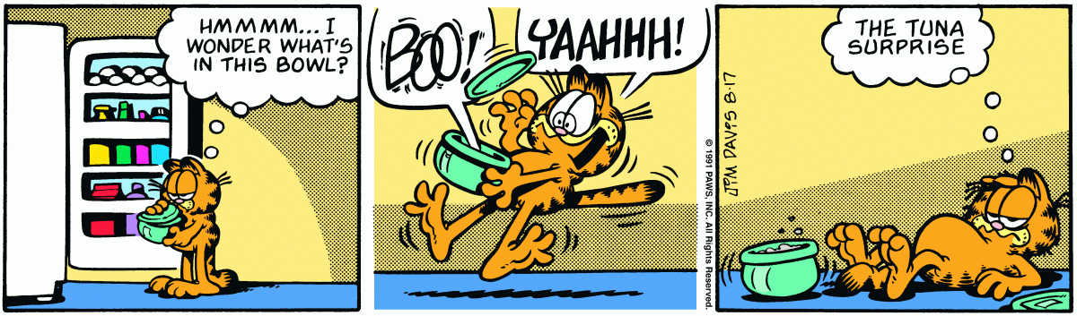 Garfield, August 17, 1991