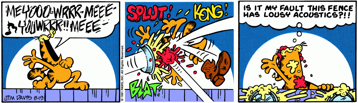 Garfield, August 19, 1991