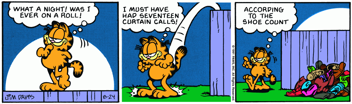Garfield, August 24, 1991