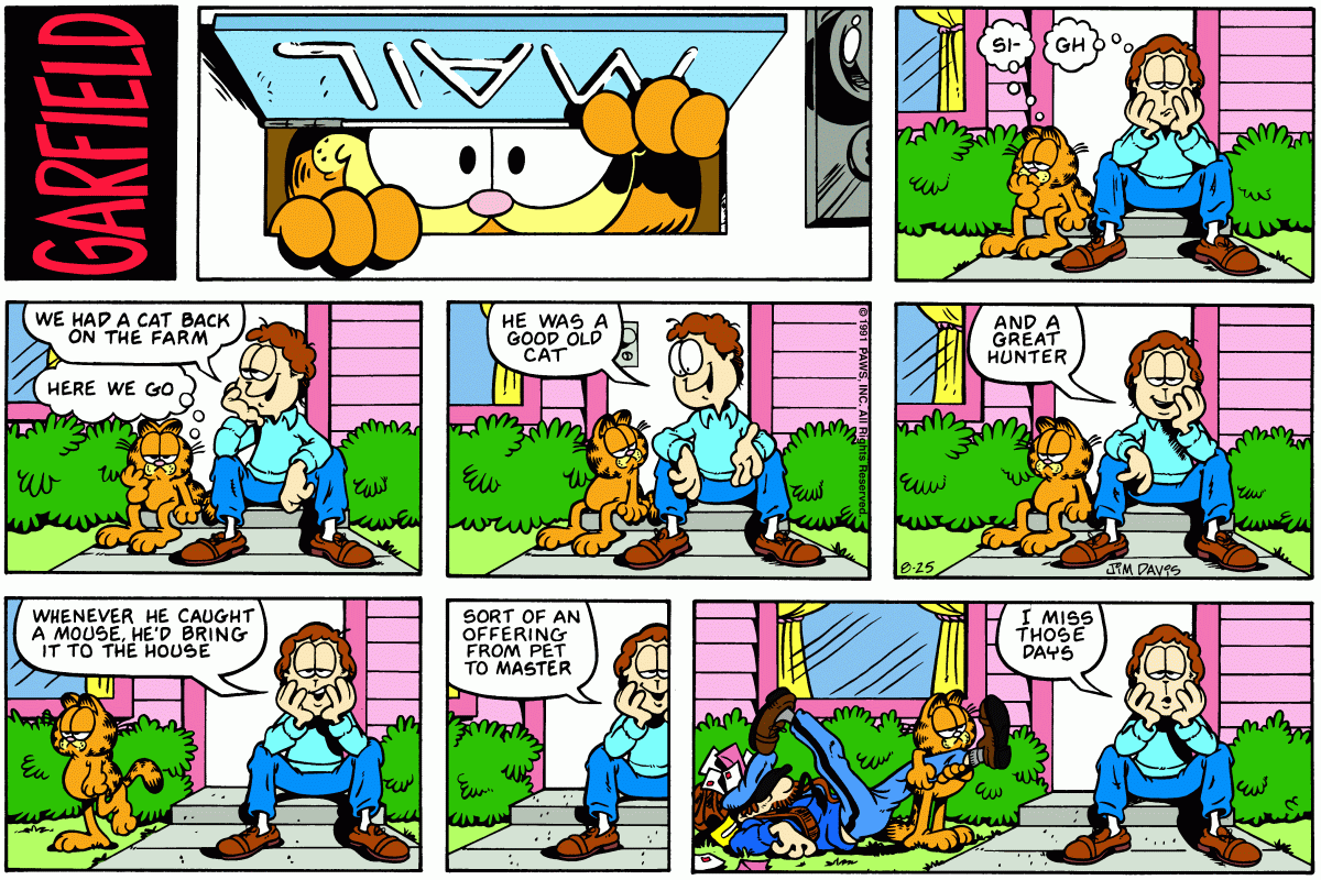 Garfield, August 25, 1991