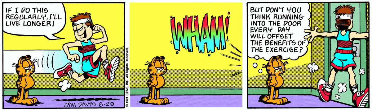 Garfield, August 29, 1991
