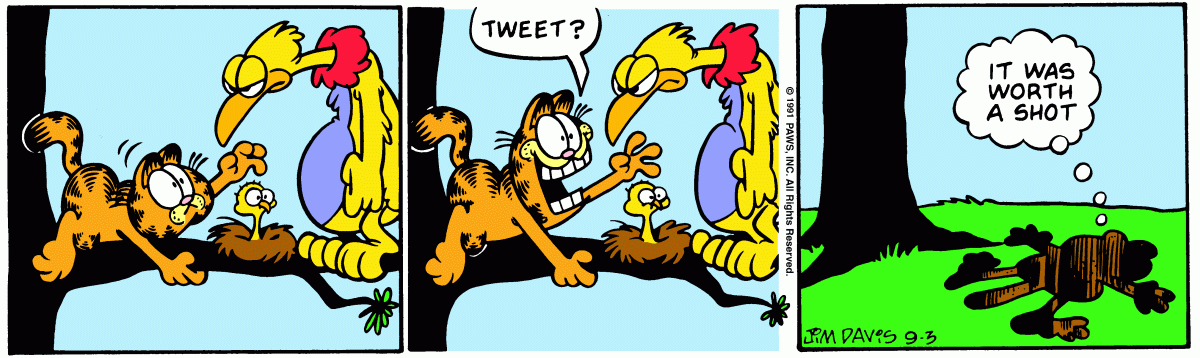 Garfield, September 3, 1991