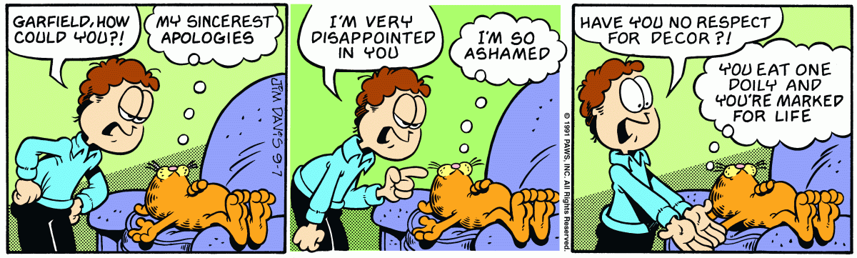 Garfield, September 7, 1991