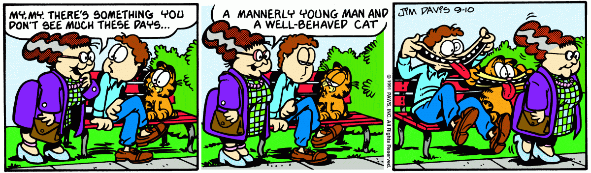 Garfield, September 10, 1991
