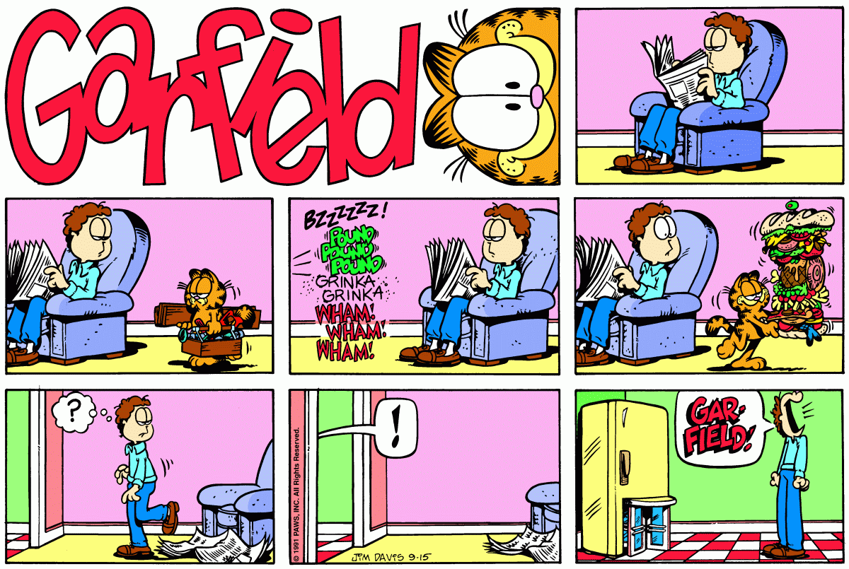 Garfield, September 15, 1991