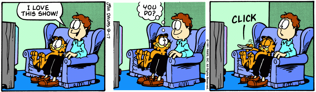 Garfield, September 17, 1991