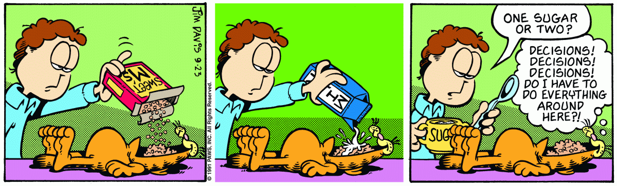 Garfield, September 23, 1991