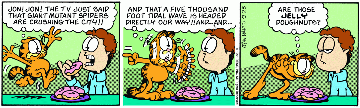 Garfield, September 25, 1991