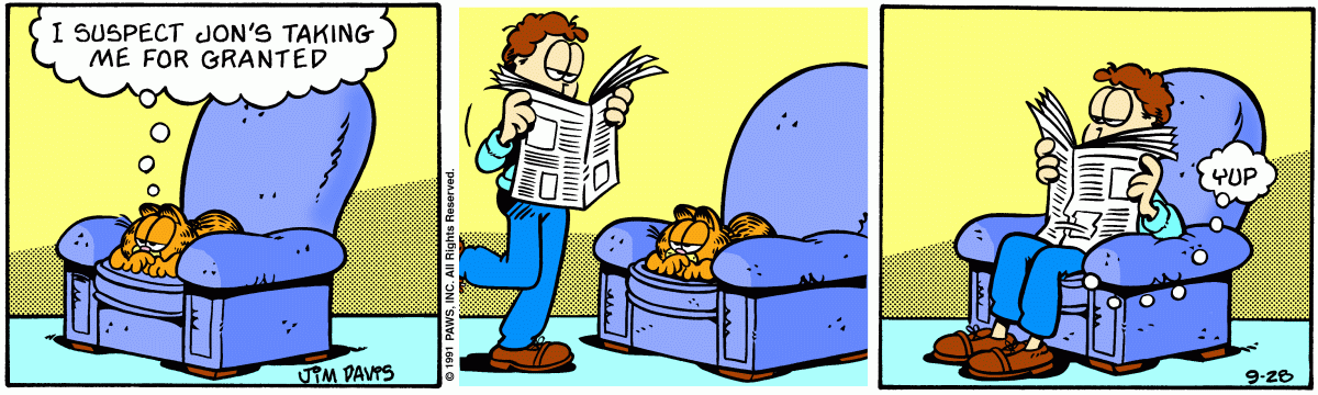 Garfield, September 28, 1991