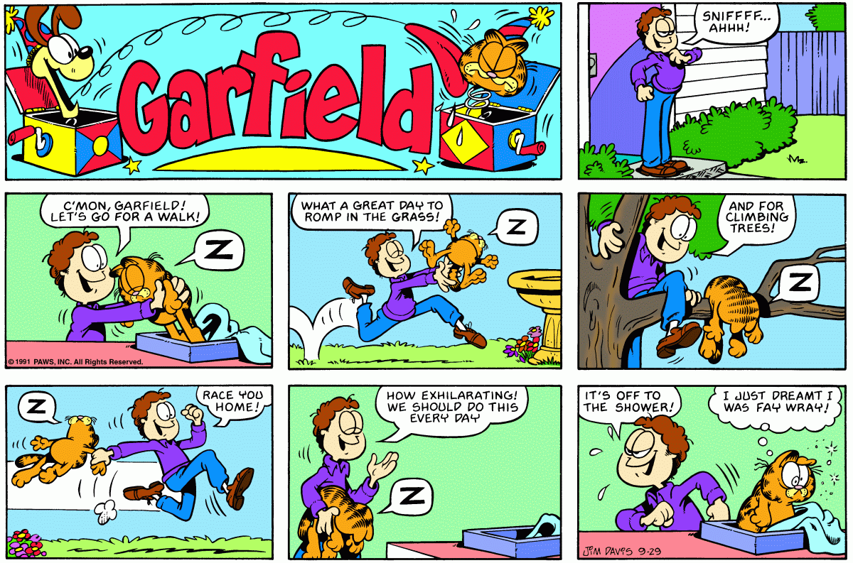 Garfield, September 29, 1991