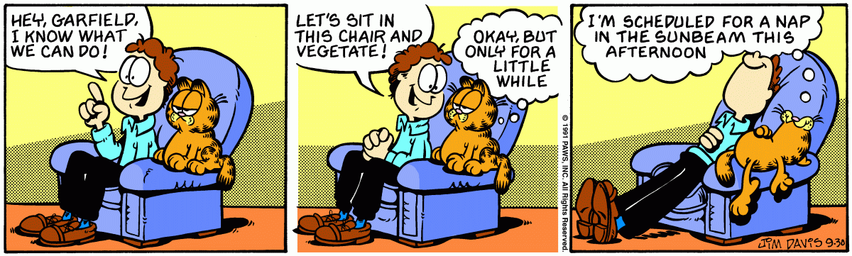 Garfield, September 30, 1991