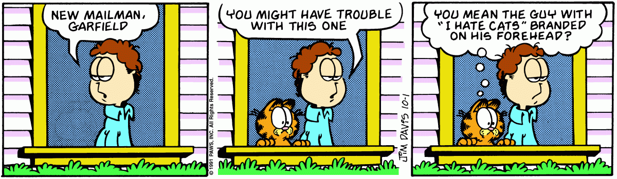 Garfield, October 1, 1991