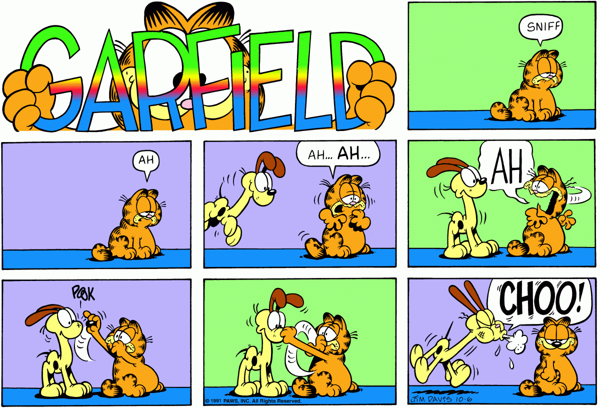 Garfield, October 6, 1991