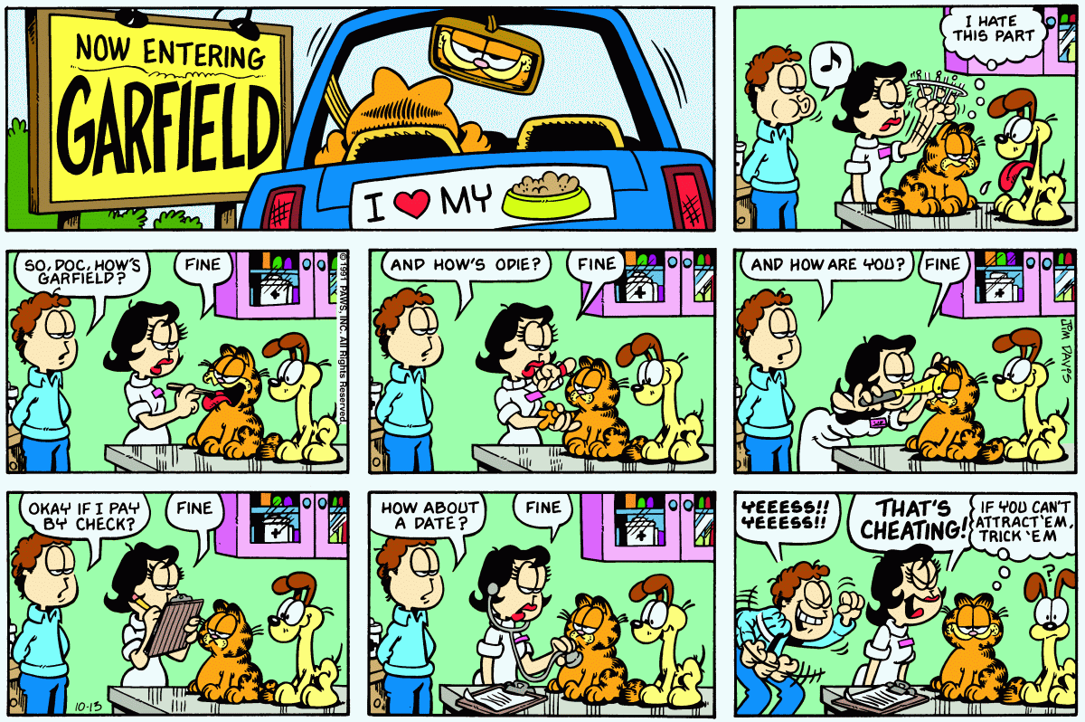 Garfield, October 13, 1991
