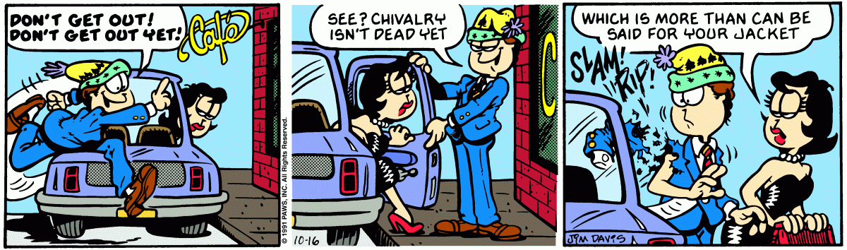 Garfield, October 16, 1991